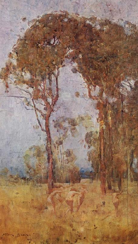 Arthur streeton A busb idyll china oil painting image